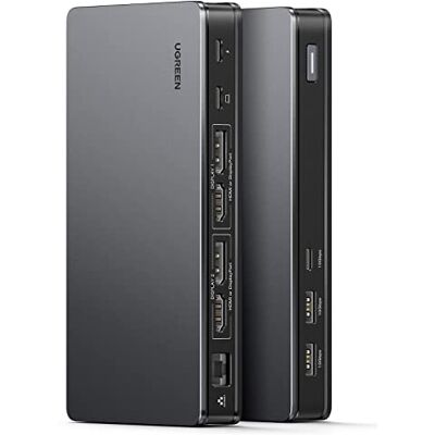 UGREEN Revodok Pro 209 Hub USB C DisplayLink Docking Station Doble Pantalla 9 en 1, 10Gbps, 2 HDMI 2 DP, 4K60Hz, Carga PD 100W, 2A1C, Gigabit Ethernet, Compatible con MacBook Pro Air M4 M3 M2 M1 UGREEN Revodok Pro 209 Hub USB C DisplayLink Docking Station Doble Pantalla 9 en 1, 10Gbps, 2 HDMI 2 DP, 4K60Hz, Carga PD 100W, 2A1C, Gigabit Ethernet, Compatible con MacBook Pro Air M4 M3 M2 M1