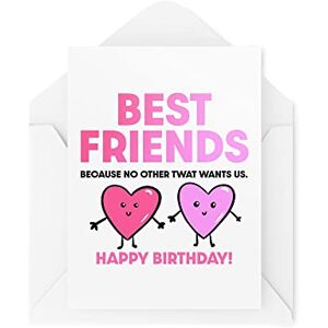 Tongue in Peach Divertidas tarjetas de cumpleaños para mejor amiga – Because No One Else Wants Us – For Her Best Friend Colleague Cards Funny Girlfriend Card CBH1609 Tongue in Peach Divertidas tarjetas de cumpleaños para mejor amiga – Because No One Else Wants Us – For Her Best Friend Colleague Cards Funny Girlfriend Card CBH1609