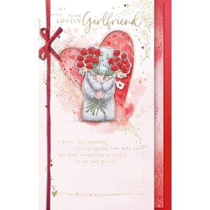 Me To You Bear Bonita tarjeta de San Valentín hecha a mano para novia Me To You Bear Bonita tarjeta de San Valentín hecha a mano para novia