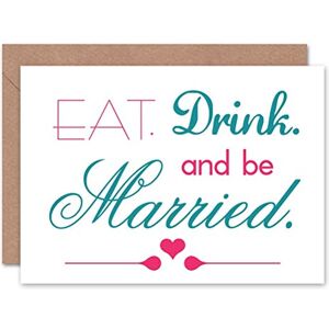 Wee Blue Coo Tarjeta de felicitación de cumpleaños, regalo de boda, comer y beber Wee Blue Coo Tarjeta de felicitación de cumpleaños, regalo de boda, comer y beber