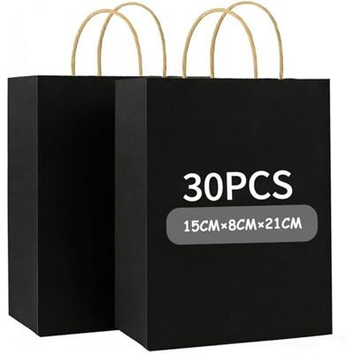 Gaoyong 30 piezas Bolsas Regalo,Bolsas de Papel,Bolsas de Papel con Asas para Navidad,Fiestas de Cumpleaños,Celebraciones,Compras(21×15 ×8cm) Gaoyong 30 piezas Bolsas Regalo,Bolsas de Papel,Bolsas de Papel con Asas para Navidad,Fiestas de Cumpleaños,Celebraciones,Compras(21×15 ×8cm)