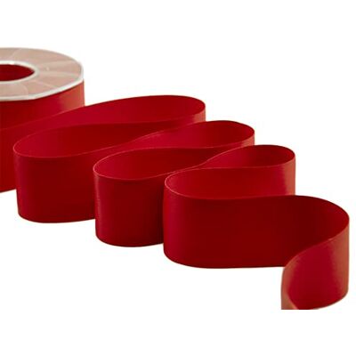 Furlanis Cinta de Satén Doble Cara Opaca, Decoración de Regalo Cajas Flores Boda Navidad, Tela Italiana Rojo, 40 mm x 20 m Furlanis Cinta de Satén Doble Cara Opaca, Decoración de Regalo Cajas Flores Boda Navidad, Tela Italiana Rojo, 40 mm x 20 m