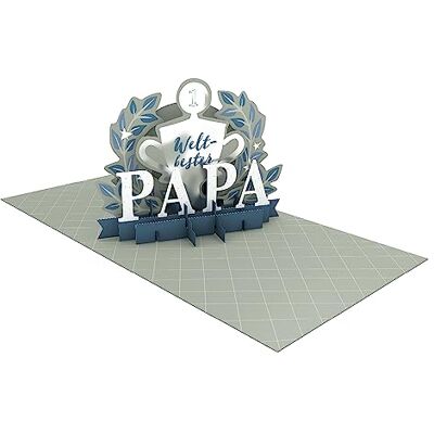 Grafik Werkstatt Taller gráfico Pretty Pop Up Tarjeta tridimensional Mejor papá del mundo Grafik Werkstatt Taller gráfico Pretty Pop Up Tarjeta tridimensional Mejor papá del mundo