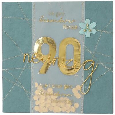 Depesche 13593.09 Tarjeta plegable Paper Love para cumpleaños, con texto a juego y diseños coloridos, sin texto interior, tarjeta plegable con sobre Depesche 13593.09 Tarjeta plegable Paper Love para cumpleaños, con texto a juego y diseños coloridos, sin texto interior, tarjeta plegable con sobre