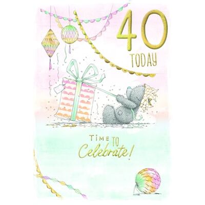 Me To You Tatty Teddy Tarjeta de felicitación de 40 cumpleaños, colección oficial (5 x 7 pulgadas) Me To You Tatty Teddy Tarjeta de felicitación de 40 cumpleaños, colección oficial (5 x 7 pulgadas)