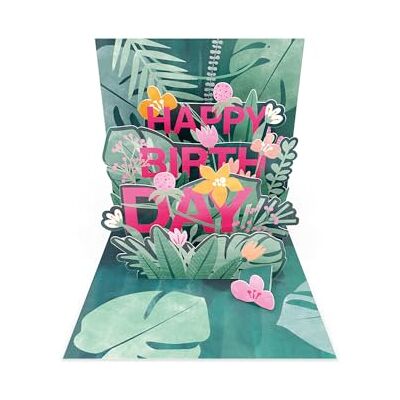 Grafik Werkstatt Taller gráfico Pretty Pop Up tarjeta tridimensional Happy Birthday Grafik Werkstatt Taller gráfico Pretty Pop Up tarjeta tridimensional Happy Birthday