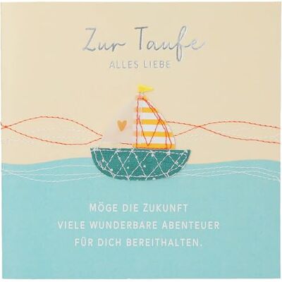 Depesche 13593.55 Tarjeta plegable Paper Love para bautizo, con texto a juego y diseños coloridos, sin texto interior, tarjeta plegable con sobre Depesche 13593.55 Tarjeta plegable Paper Love para bautizo, con texto a juego y diseños coloridos, sin texto interior, tarjeta plegable con sobre