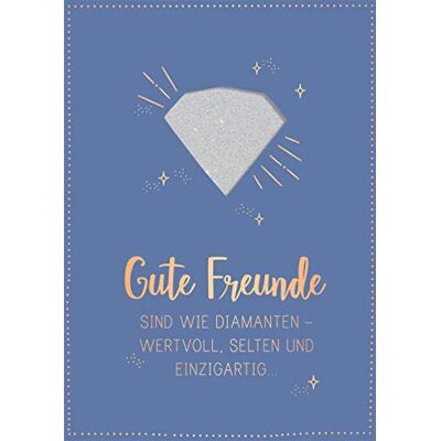 Grafik Werkstatt Tarjeta de felicitación con texto en alemán "Gute Freunds" con sonido "Coversong Diamonds Grafik Werkstatt Tarjeta de felicitación con texto en alemán "Gute Freunds" con sonido "Coversong Diamonds