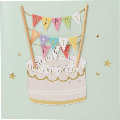 Depesche 13593.19 Tarjeta plegable Paper Love para cumpleaños, con texto a juego y diseños coloridos, sin texto interior, tarjeta plegable con sobre Depesche 13593.19 Tarjeta plegable Paper Love para cumpleaños, con texto a juego y diseños coloridos, sin texto interior, tarjeta plegable con sobre