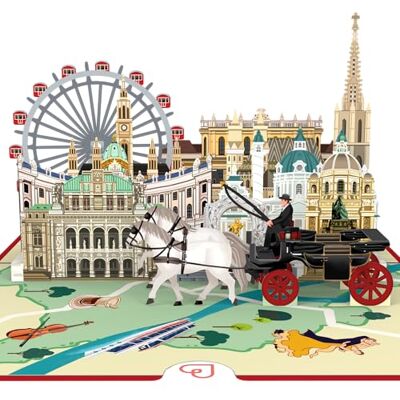 papercrush ® Tarjeta emergente de Viena Tarjeta de cumpleaños 3D, vale de viaje para mujeres y hombres, tarjeta de regalo en efectivo para el presupuesto de viaje para una escapada urbana, vale de papercrush ® Tarjeta emergente de Viena Tarjeta de cumpleaños 3D, vale de viaje para mujeres y hombres, tarjeta de regalo en efectivo para el presupuesto de viaje para una escapada urbana, vale de