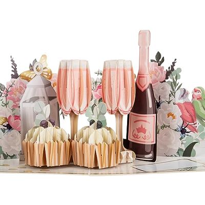 Cardology Tarjeta emergente para celebración de bodas Ideal para bodas, compromisos, cumpleaños y celebraciones Hecho a mano Cardology Tarjeta emergente para celebración de bodas Ideal para bodas, compromisos, cumpleaños y celebraciones Hecho a mano