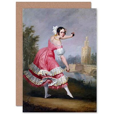 Wee Blue Coo Tarjeta de felicitación de Regalo de Retrato de Estudio de Bejarano Bolero bailarín Wee Blue Coo Tarjeta de felicitación de Regalo de Retrato de Estudio de Bejarano Bolero bailarín