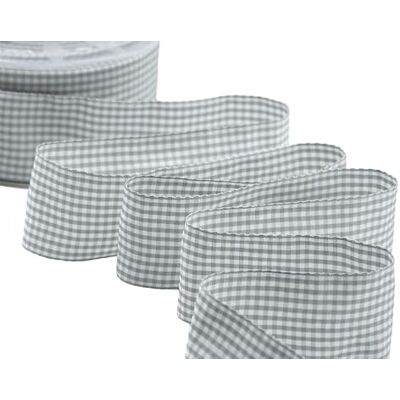Furlanis Cinta Quadretti, Decoración de Regalo Cajas Flores Boda Navidad, Tela Italiana Gris Perla, 40 mm x 25 m Furlanis Cinta Quadretti, Decoración de Regalo Cajas Flores Boda Navidad, Tela Italiana Gris Perla, 40 mm x 25 m