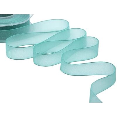 Furlanis Velo Luminoso, Decoración de Regalo Cajas Flores Boda Navidad, Tela Italiana Verde Aguamarina, 40 mm x 20 m Furlanis Velo Luminoso, Decoración de Regalo Cajas Flores Boda Navidad, Tela Italiana Verde Aguamarina, 40 mm x 20 m