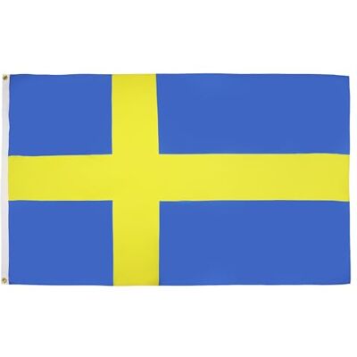 AZ FLAG Bandera Suecia 250x150 cm Estandarte Sueca Poliéster 100D 2 Ojales AZ FLAG Bandera Suecia 250x150 cm Estandarte Sueca Poliéster 100D 2 Ojales