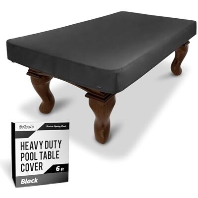 GoSports Funda para Mesa de Billar de Cuero sintético, Impermeable y Resistente al desgarro, Cubierta de Mesa de Billar para Interiores y Exteriores GoSports Funda para Mesa de Billar de Cuero sintético, Impermeable y Resistente al desgarro, Cubierta de Mesa de Billar para Interiores y Exteriores
