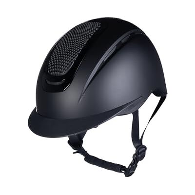 HKM Sydney Casco de equitación, Unisex, Schwarz/Silber, L HKM Sydney Casco de equitación, Unisex, Schwarz/Silber, L