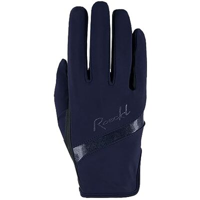 Roeckl Sports Lorraine Guante de equitación para Mujer, Color Azul Marino 8.5 Roeckl Sports Lorraine Guante de equitación para Mujer, Color Azul Marino 8.5
