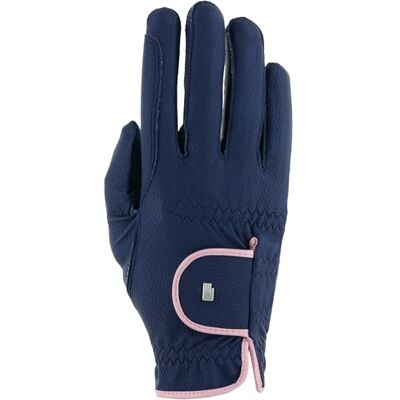 Roeckl Sports Lona Guantes de equitación para Mujer, Color Azul Marino/Vintage, Color Rosa 6 Roeckl Sports Lona Guantes de equitación para Mujer, Color Azul Marino/Vintage, Color Rosa 6