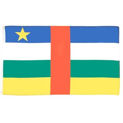 AZ FLAG Bandera República Centroafricana 150x90 cm Poliéster 100D 2 Ojales AZ FLAG Bandera República Centroafricana 150x90 cm Poliéster 100D 2 Ojales