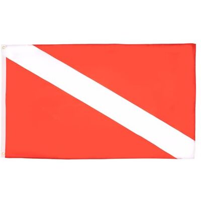 AZ FLAG Bandera de Buceo Roja - Bandera para Esnórquel 90 x 150 cm AZ FLAG Bandera de Buceo Roja - Bandera para Esnórquel 90 x 150 cm