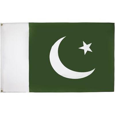 AZ FLAG Bandera Pakistán 150x90 cm Pakistaní Poliéster 100D 2 Ojales AZ FLAG Bandera Pakistán 150x90 cm Pakistaní Poliéster 100D 2 Ojales