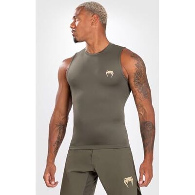 Venum Contender Rashguard - Caqui Sin mangas - Jiu-Jitsu & MMA Venum Contender Rashguard - Caqui Sin mangas - Jiu-Jitsu & MMA