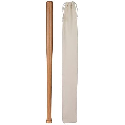 Relaxdays Bate de Béisbol, Aluminio, 34 Pulgadas, Palo Sóftbol, Baseball y Softball, Madera, con Bolsa de Yute, Natural Relaxdays Bate de Béisbol, Aluminio, 34 Pulgadas, Palo Sóftbol, Baseball y Softball, Madera, con Bolsa de Yute, Natural