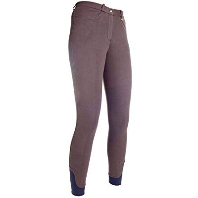 HKM Kate Rodillera Silicona Pantalones de Montar para Mujer Marrón 34 HKM Kate Rodillera Silicona Pantalones de Montar para Mujer Marrón 34