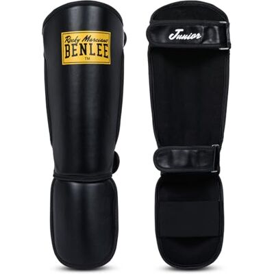 Ben Lee BENLEE Rocky Marciano Guardian Junior Instep Shin Guards, Unisex niños, Negro Ben Lee BENLEE Rocky Marciano Guardian Junior Instep Shin Guards, Unisex niños, Negro