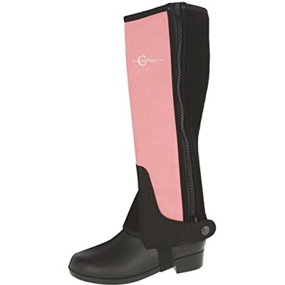 Covalliero Niños Kinde rmini Chaps Lilli tamaño de tendón, Black/Rosa, 140 Covalliero Niños Kinde rmini Chaps Lilli tamaño de tendón, Black/Rosa, 140