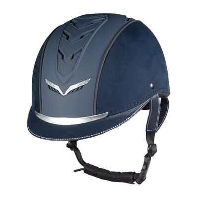 HKM Elegance Casco de equitación (53-56 cm), Color Azul Oscuro HKM Elegance Casco de equitación (53-56 cm), Color Azul Oscuro