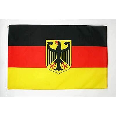 AZ FLAG Bandera Alemania con Aguila 250x150 cm Poliéster 100D 2 Ojales AZ FLAG Bandera Alemania con Aguila 250x150 cm Poliéster 100D 2 Ojales