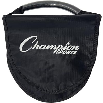 Champion Sports Portador de Bolas y Discos de Lanzamiento con Correa para el Hombro, Color Negro Champion Sports Portador de Bolas y Discos de Lanzamiento con Correa para el Hombro, Color Negro