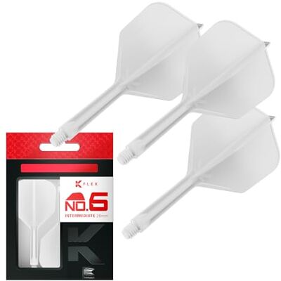 Target Darts Plumas y Cañas Integradas K Flex, No.6 Paquete de 3 K-Flex No.6, Kflex, Pluma y Caña Moldeadas Todo en Uno Longitudes: Corto, Intermedio y Medio Accesorios Profesionales para Dardos Target Darts Plumas y Cañas Integradas K Flex, No.6 Paquete de 3 K-Flex No.6, Kflex, Pluma y Caña Moldeadas Todo en Uno Longitudes: Corto, Intermedio y Medio Accesorios Profesionales para Dardos