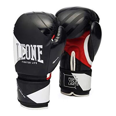 LEONE 1947 Guantes DE Boxeo FIGH Life negro/10 ozm LEONE 1947 Guantes DE Boxeo FIGH Life negro/10 ozm