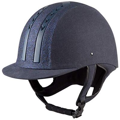 PFIFF 102539 E01-MZ Casco de equitación, Color Azul Oscuro 61 PFIFF 102539 E01-MZ Casco de equitación, Color Azul Oscuro 61