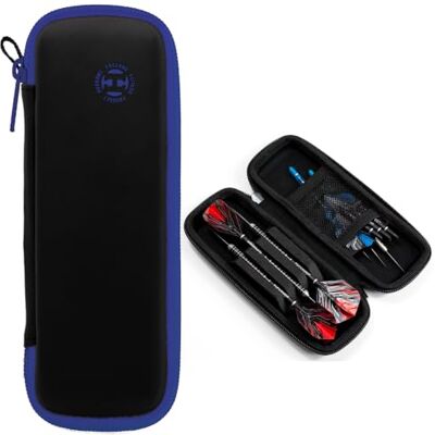 Harrows Cartera para dardos Funda para dardos con capacidad para 3 dardos y accesorios montados Material EVA protector Accesorios profesionales para dardos Harrows Cartera para dardos Funda para dardos con capacidad para 3 dardos y accesorios montados Material EVA protector Accesorios profesionales para dardos