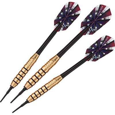 Viper by GLD Products Viper Elite Brass Dardos de Punta Suave, 20 Gramos Viper by GLD Products Viper Elite Brass Dardos de Punta Suave, 20 Gramos
