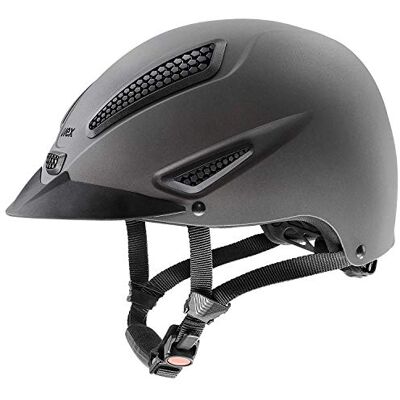 Uvex perfexxion II, casco de equitación robusto unisex, ajuste de talla individualizado, ventilación óptima, anthracite matt, 52-55 cm Uvex perfexxion II, casco de equitación robusto unisex, ajuste de talla individualizado, ventilación óptima, anthracite matt, 52-55 cm