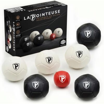 Original Cup LA POINTEUSE – Juego de Petanca para Interior – 6 Bolas, 1 Boliche, 1 Bolsa de Transporte – Nueva Versión con Costuras Reforzadas – para Niños y Adultos – Original Corner Original Cup LA POINTEUSE – Juego de Petanca para Interior – 6 Bolas, 1 Boliche, 1 Bolsa de Transporte – Nueva Versión con Costuras Reforzadas – para Niños y Adultos – Original Corner