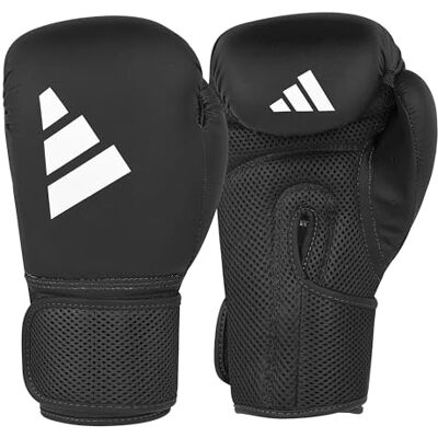 Adidas Power 25 Guantes de Entrenamiento, Color Negro y Blanco Adidas Power 25 Guantes de Entrenamiento, Color Negro y Blanco
