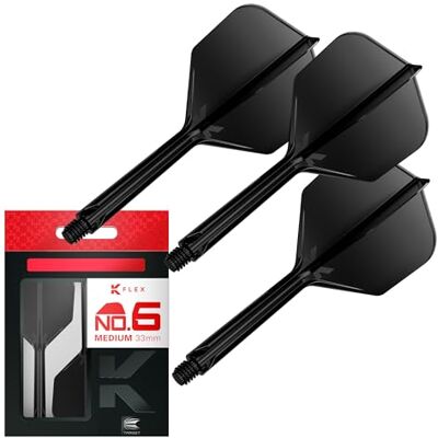 Target Darts Plumas y Cañas Integradas K Flex, No.6 Paquete de 3 K-Flex No.6, Kflex, Pluma y Caña Moldeadas Todo en Uno Longitudes: Corto, Intermedio y Medio Accesorios Profesionales para Dardos Target Darts Plumas y Cañas Integradas K Flex, No.6 Paquete de 3 K-Flex No.6, Kflex, Pluma y Caña Moldeadas Todo en Uno Longitudes: Corto, Intermedio y Medio Accesorios Profesionales para Dardos