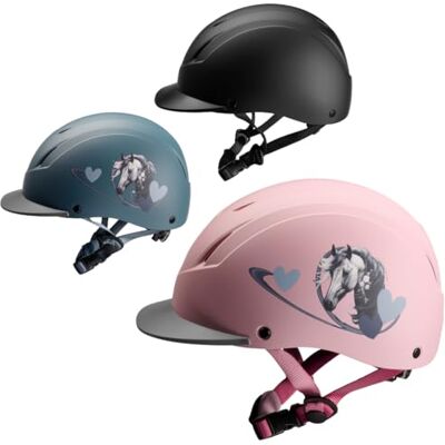 PFIFF 103119 ProtectionX Casco de equitación para niños, tamaño Ajustable, con Sistema de ventilación, Color Rosa, Talla 52-56 cm (S) PFIFF 103119 ProtectionX Casco de equitación para niños, tamaño Ajustable, con Sistema de ventilación, Color Rosa, Talla 52-56 cm (S)
