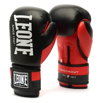 LEONE 1947 Guantes DE Boxeo Knockout Rojos 16 LEONE 1947 Guantes DE Boxeo Knockout Rojos 16