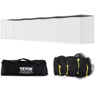 VEVOR Jaula de bateo de béisbol de 70 pies, Red de Entrenamiento de bateo de softbol Profesional, Jaula de Lanzamiento portátil con Puerta y Bolsa de Transporte, Red de PE Cerrada Resistente VEVOR Jaula de bateo de béisbol de 70 pies, Red de Entrenamiento de bateo de softbol Profesional, Jaula de Lanzamiento portátil con Puerta y Bolsa de Transporte, Red de PE Cerrada Resistente