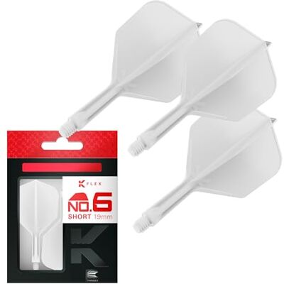 Target Darts Plumas y Cañas Integradas K Flex, No.6 Paquete de 3 K-Flex No.6, Kflex, Pluma y Caña Moldeadas Todo en Uno Longitudes: Corto, Intermedio y Medio Accesorios Profesionales para Dardos Target Darts Plumas y Cañas Integradas K Flex, No.6 Paquete de 3 K-Flex No.6, Kflex, Pluma y Caña Moldeadas Todo en Uno Longitudes: Corto, Intermedio y Medio Accesorios Profesionales para Dardos