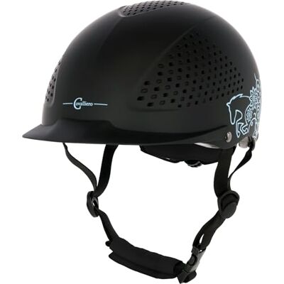 Covalliero Beauty 2.0 Casco de equitación para niños, Circunferencia de Cabeza de 48 a 54 cm, Ajuste Continuo, Color Negro, Tapa de equitación, Casco de Seguridad Covalliero Beauty 2.0 Casco de equitación para niños, Circunferencia de Cabeza de 48 a 54 cm, Ajuste Continuo, Color Negro, Tapa de equitación, Casco de Seguridad