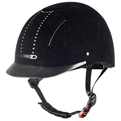 HKM York Flock Crystal Casco de equitación, Unisex Adulto, 9100, 59-61 cm HKM York Flock Crystal Casco de equitación, Unisex Adulto, 9100, 59-61 cm