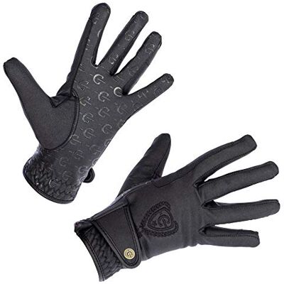 Kerbl Guantes de equitación de Invierno Mora, Color Negro, Talla XS Kerbl Guantes de equitación de Invierno Mora, Color Negro, Talla XS